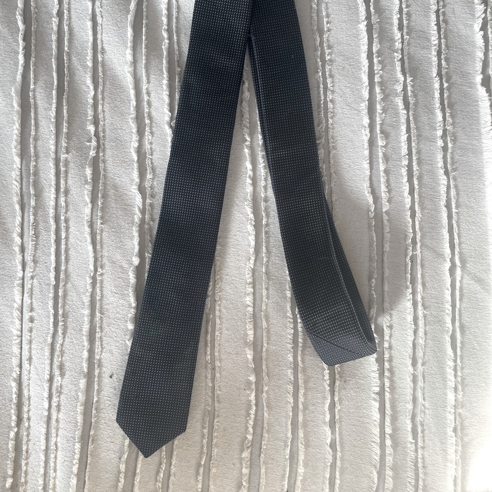 Sandro • Designer 100% Silk European Tie • Purchased in Paris